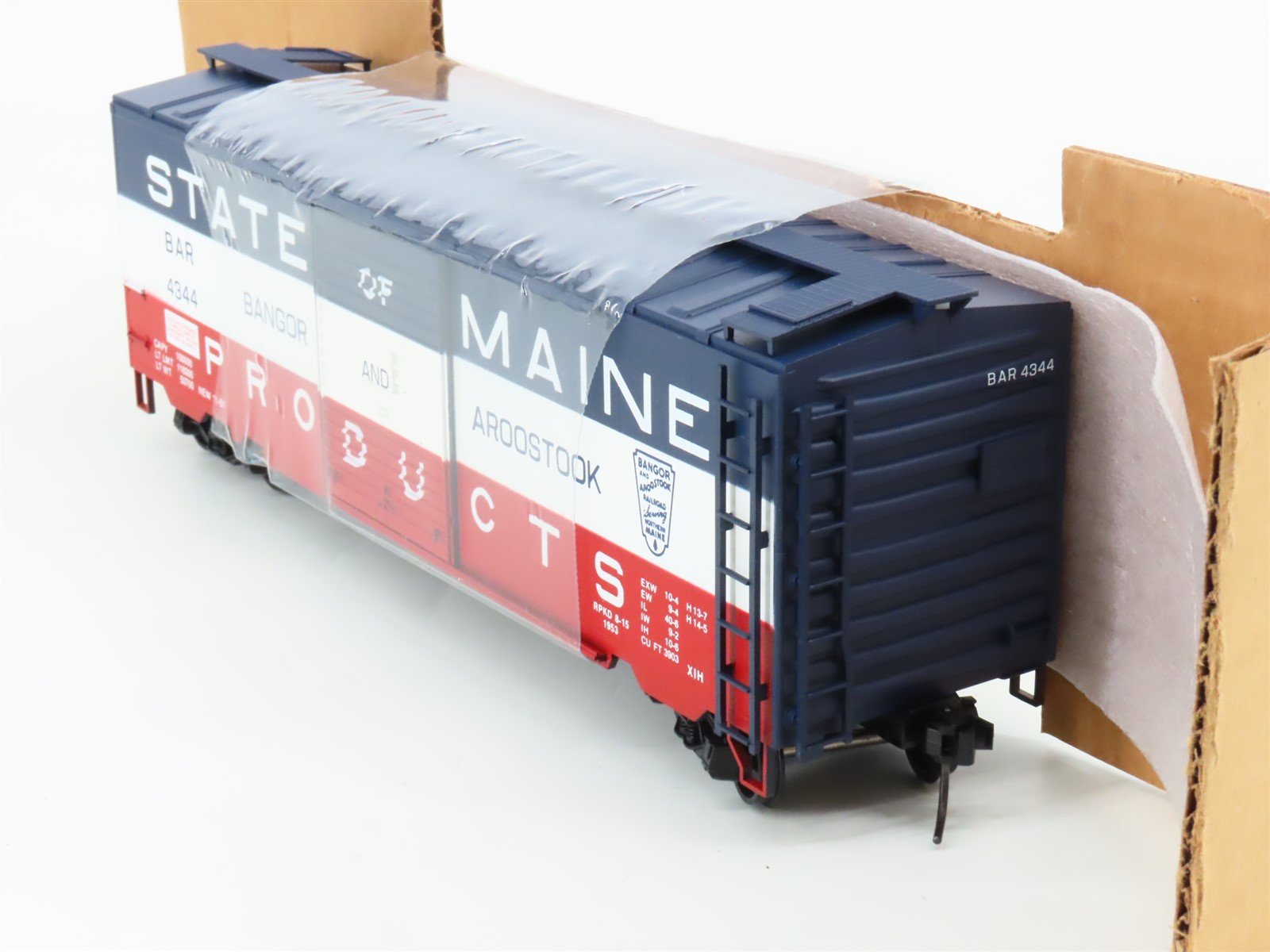 O Scale 2-Rail Quality Craft Models Weaver 3059 BAR 40' Single Door Box Car 4344