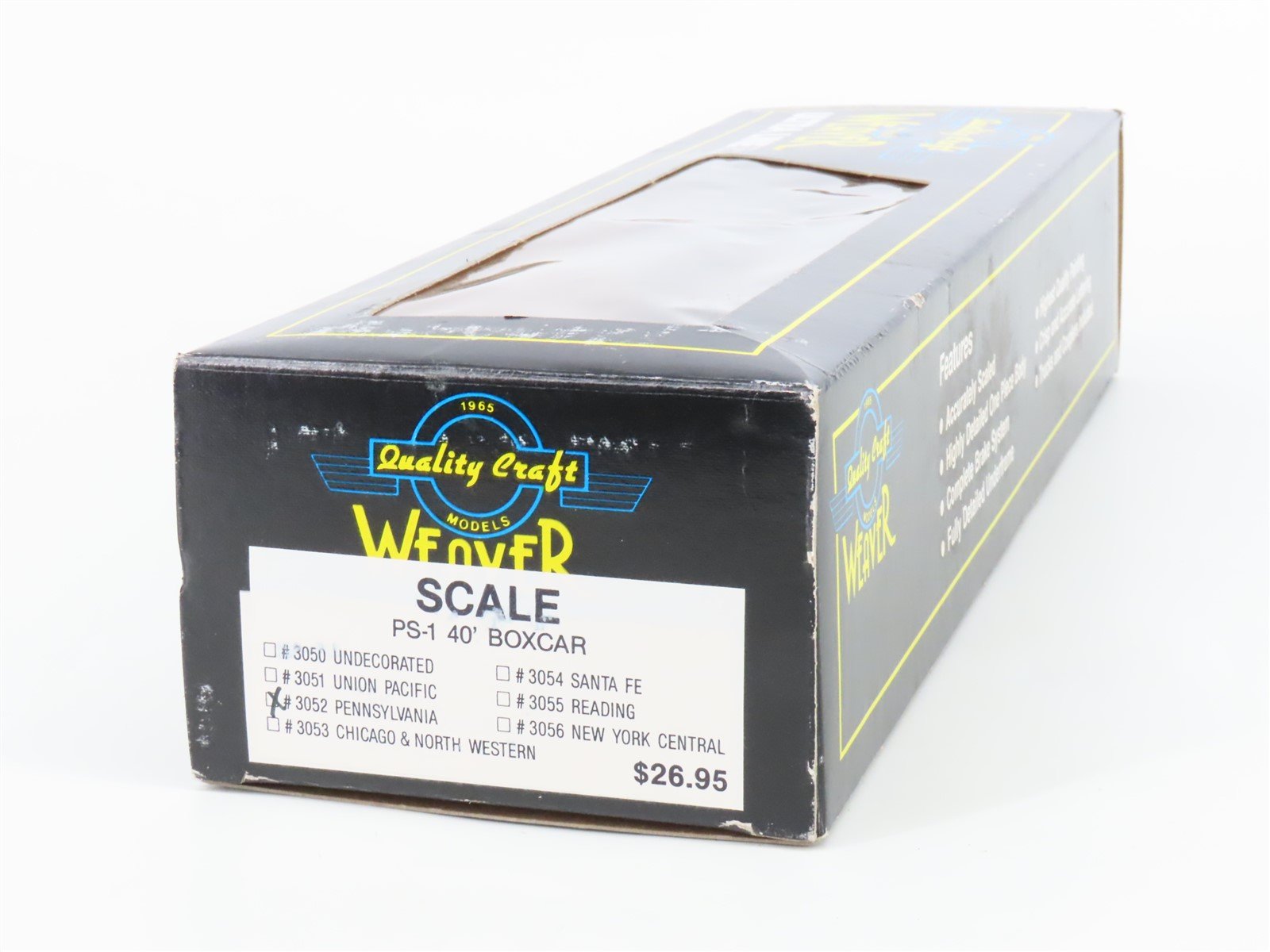 O Scale 2-Rail Quality Craft Models Weaver 3052 CNW The 400 Fleet Box Car #83524