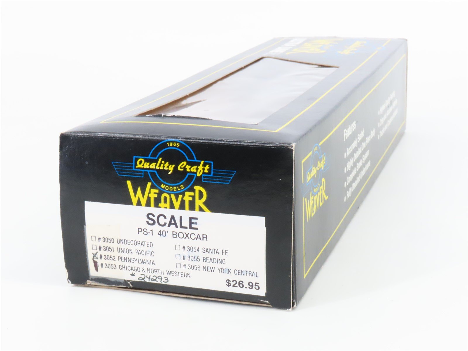 O 2-Rail Quality Craft Models Weaver 3053 C&O Chesapeake & Ohio Box Car #12706