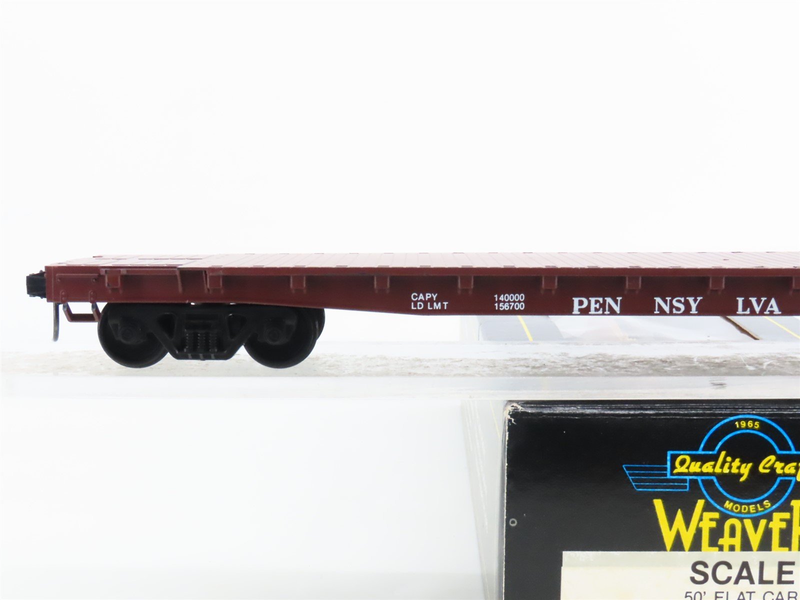 O Scale 2-Rail Quality Craft Models Weaver 4055 PRR Pennsylvania Flat Car 469429