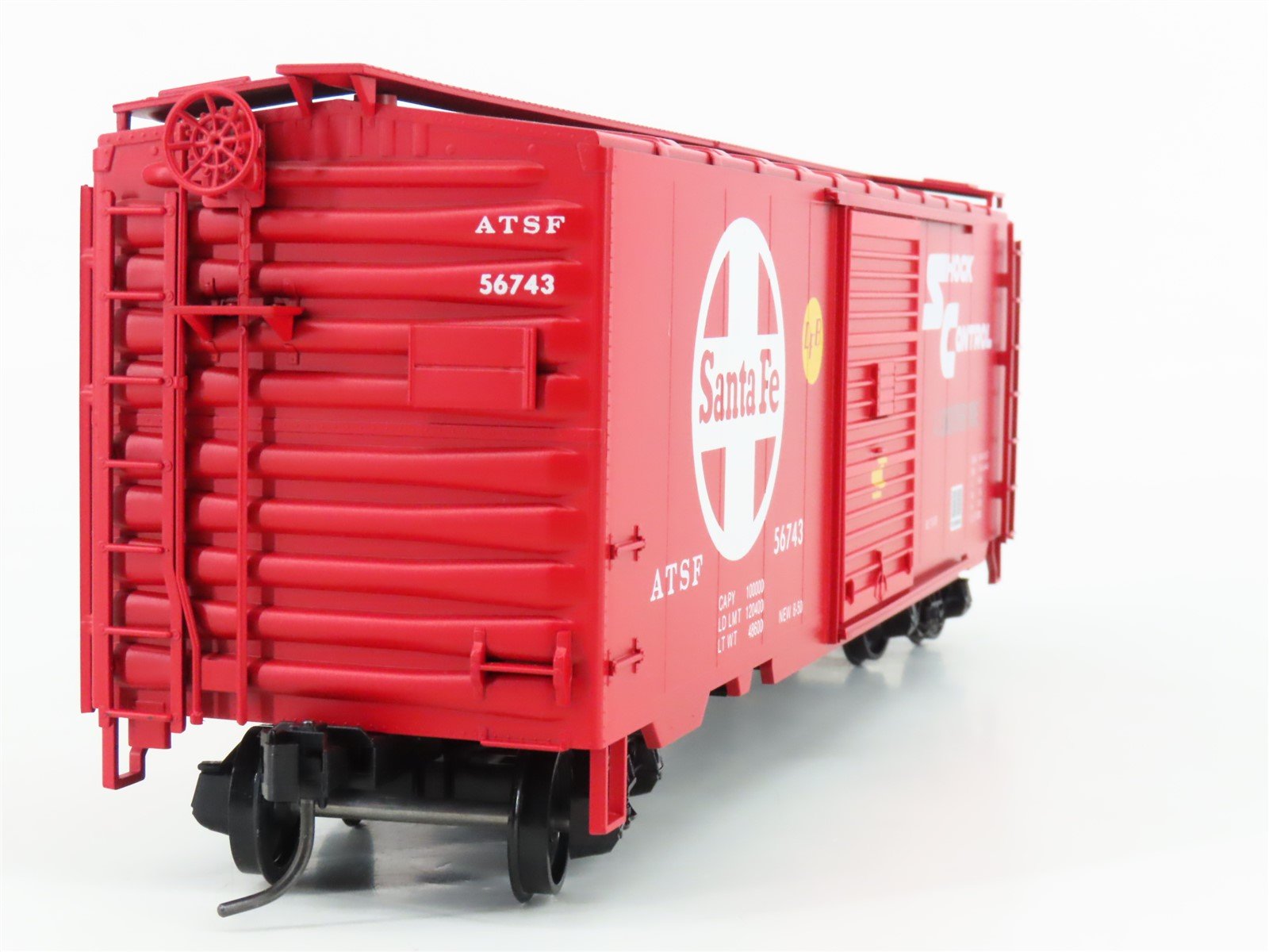O Scale 2-Rail Quality Craft Models Weaver 3054 ATSF Santa Fe 40' Box Car #56743