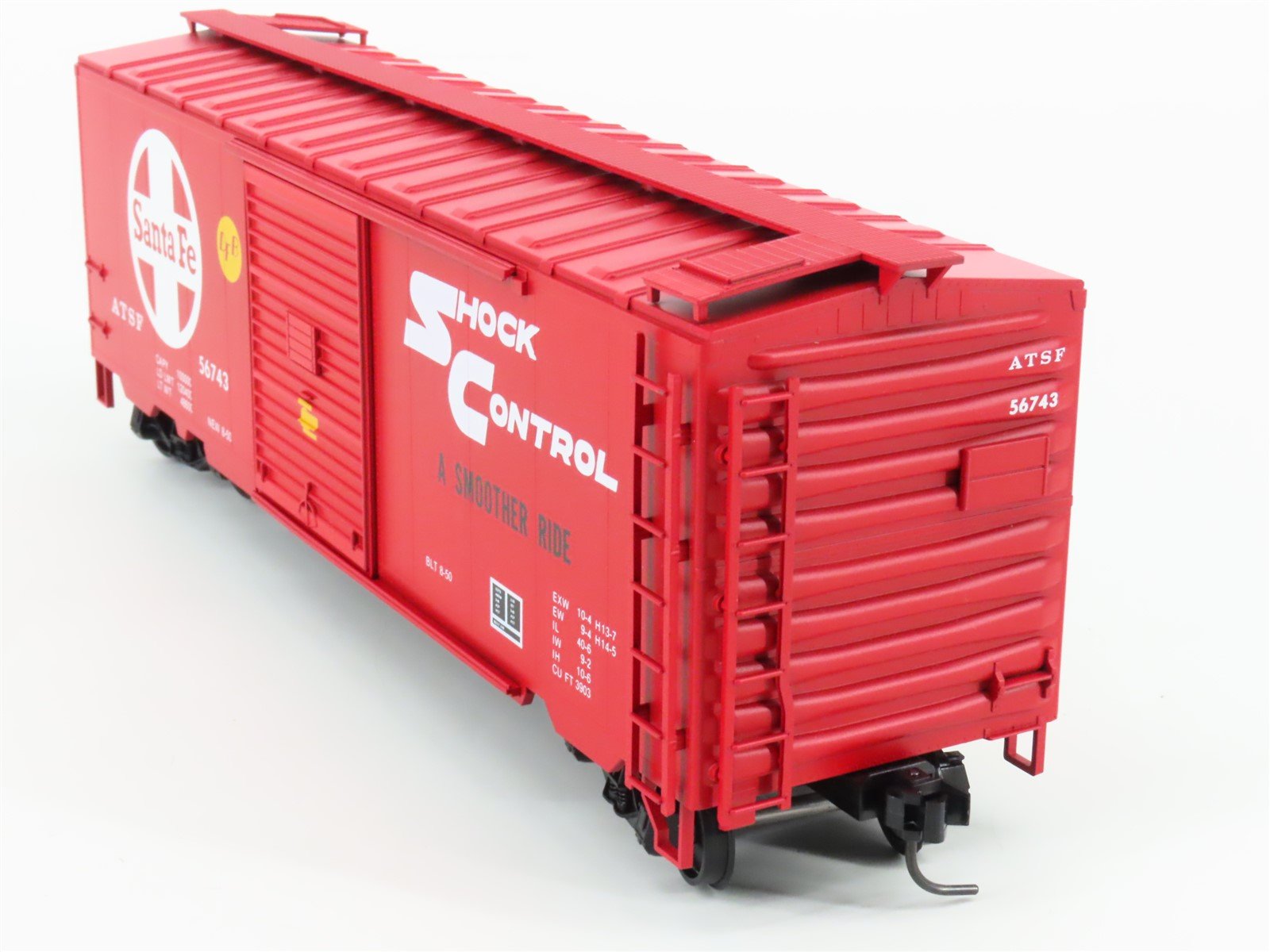 O Scale 2-Rail Quality Craft Models Weaver 3054 ATSF Santa Fe 40' Box Car #56743