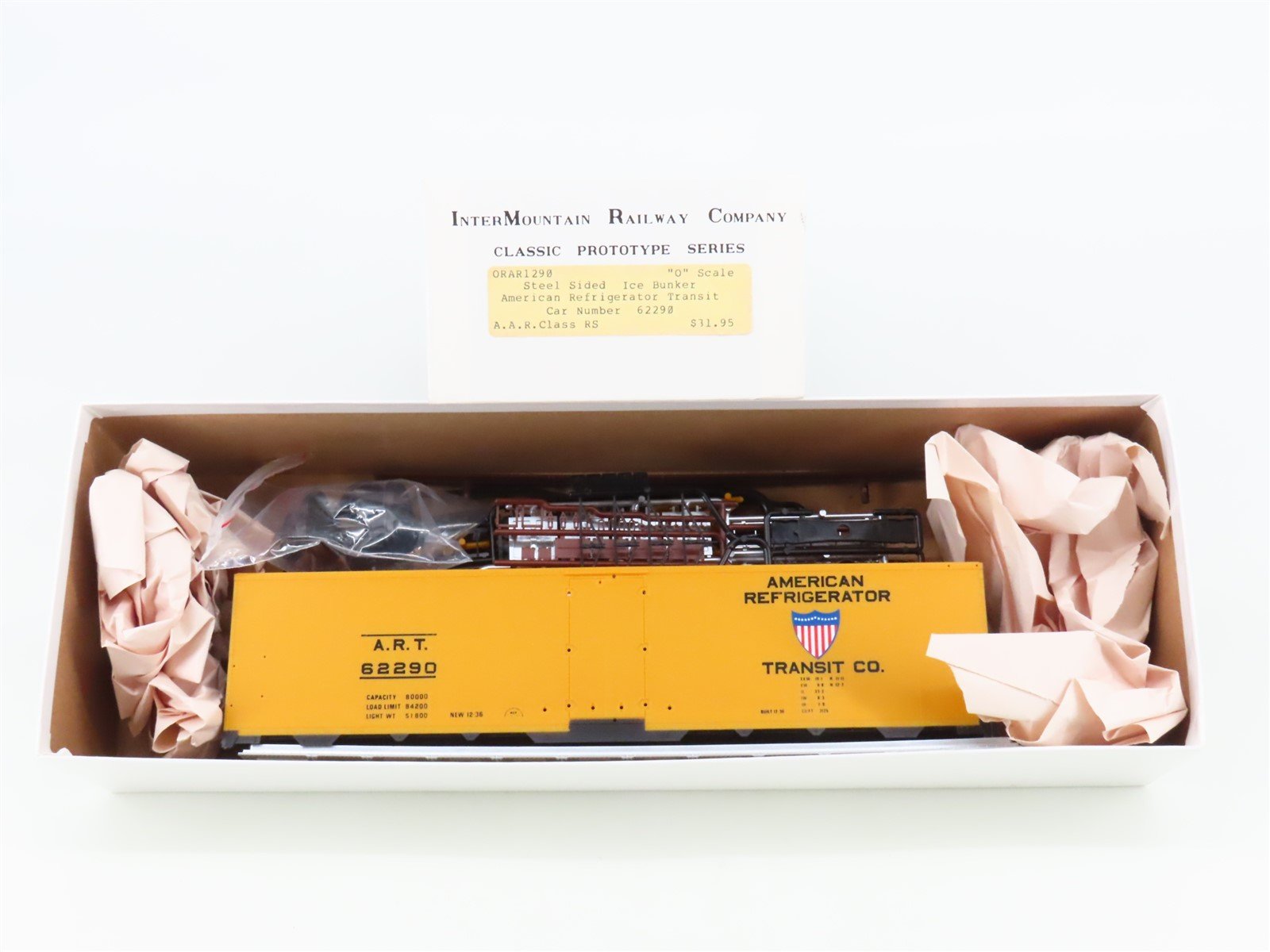 O Scale 2-Rail InterMountain Kit ORAR1290 ART Steel Sided Reefer #62290