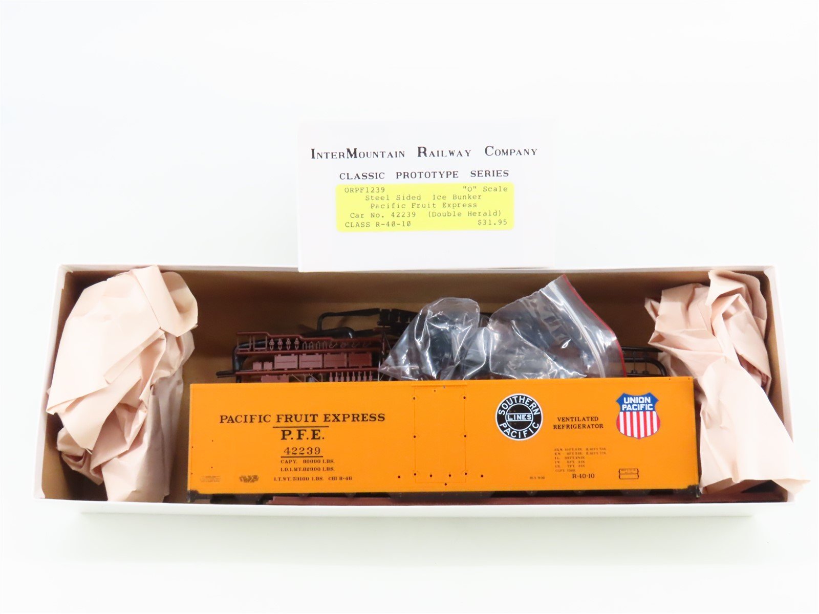 O Scale 2-Rail InterMountain Kit ORPF1239 PFE Pacific Fruit Express Reefer 42239
