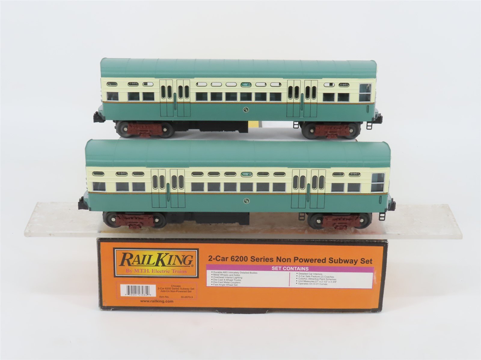 O Gauge 3-Rail MTH 30-2673-3 6200 Series Subway Diesel Cars 2-Pack UNPOWERED