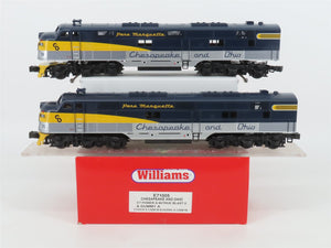 O Gauge 3-Rail Williams E71005 C&O Chesapeake & Ohio E7 A/A Diesel Loco Set