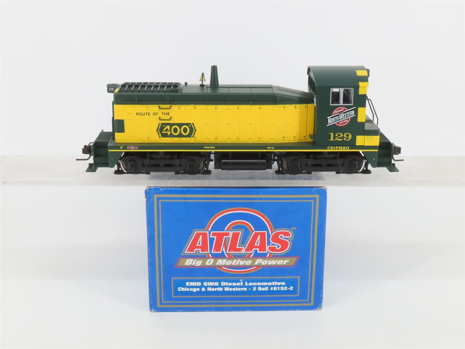 O Scale 2-Rail Atlas 6152-2 CNW Chicago Northwestern SW8 Diesel Loco #129