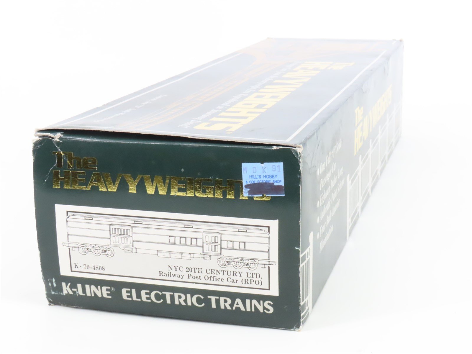 O Gauge 3-Rail K-Line K-70-4808 NYC 20th Century Ltd RPO Passenger #4808
