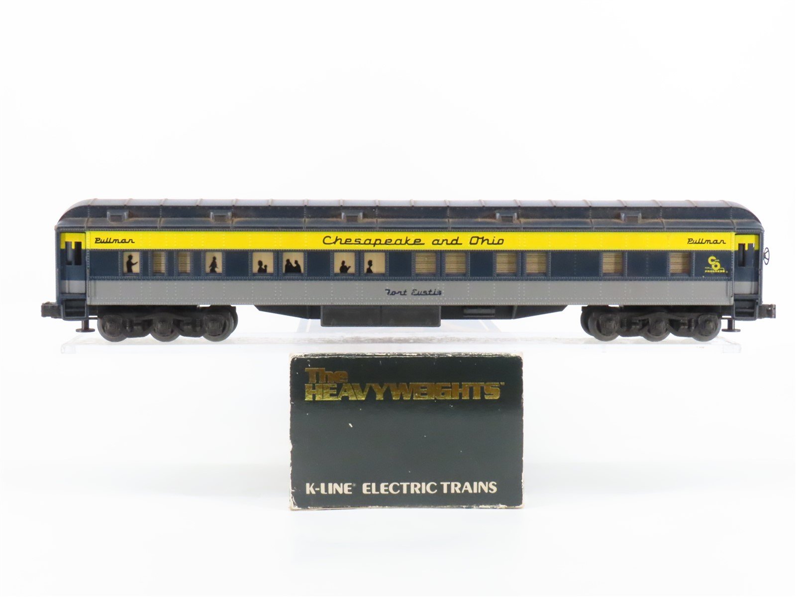 O Gauge 3-Rail K-Line C&O Chesapeake & Ohio Pullman Passenger Car "Fort Eustis"