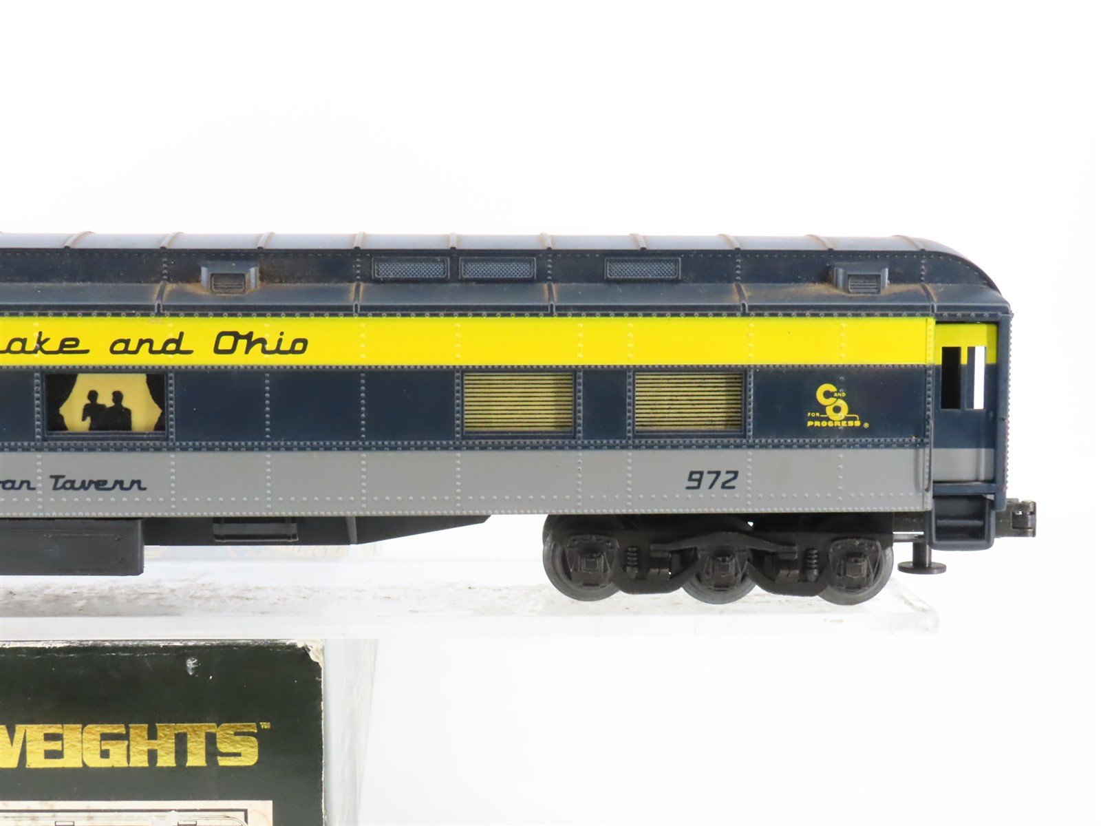 O Gauge 3-Rail K-Line C&O Chesapeake & Ohio Diner Passenger #972 