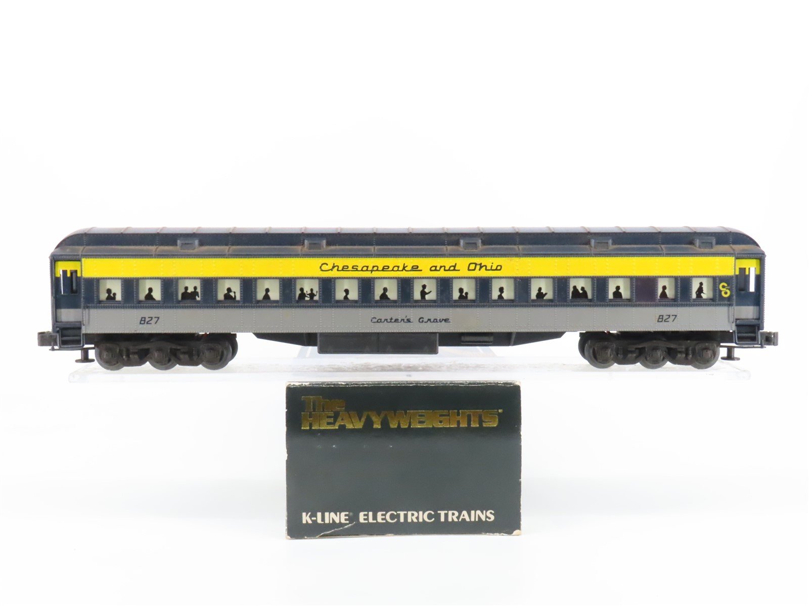 O Gauge 3-Rail K-Line C&O Chesapeake & Ohio Coach Passenger 827 