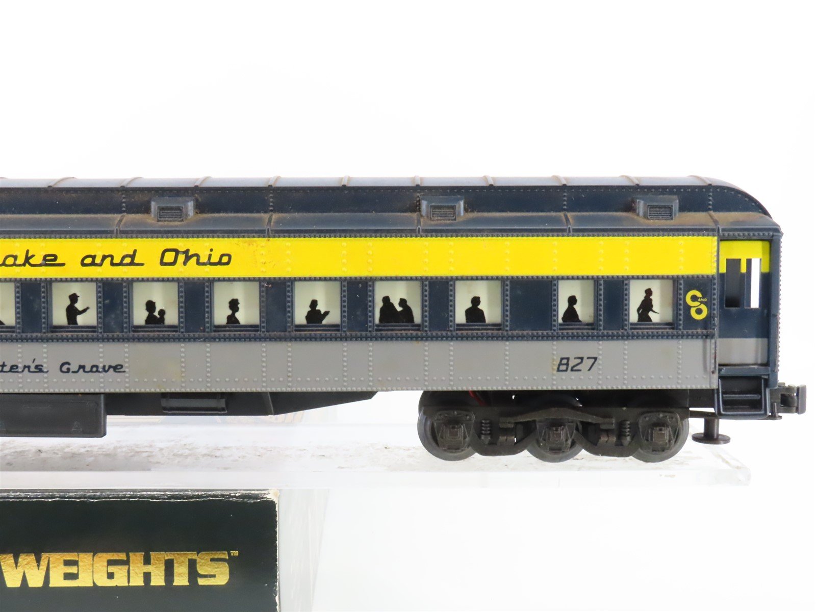 O Gauge 3-Rail K-Line C&O Chesapeake & Ohio Coach Passenger 827 