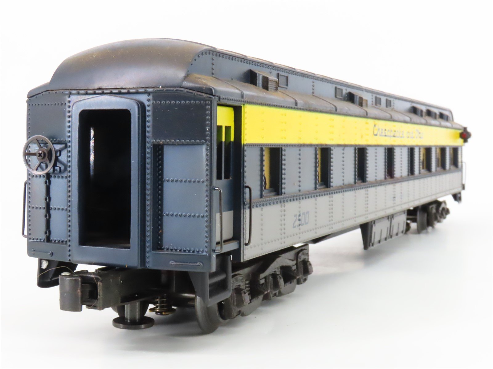 O Gauge 3-Rail K-Line C&O Chesapeake & Ohio Observation Passenger Car #2500