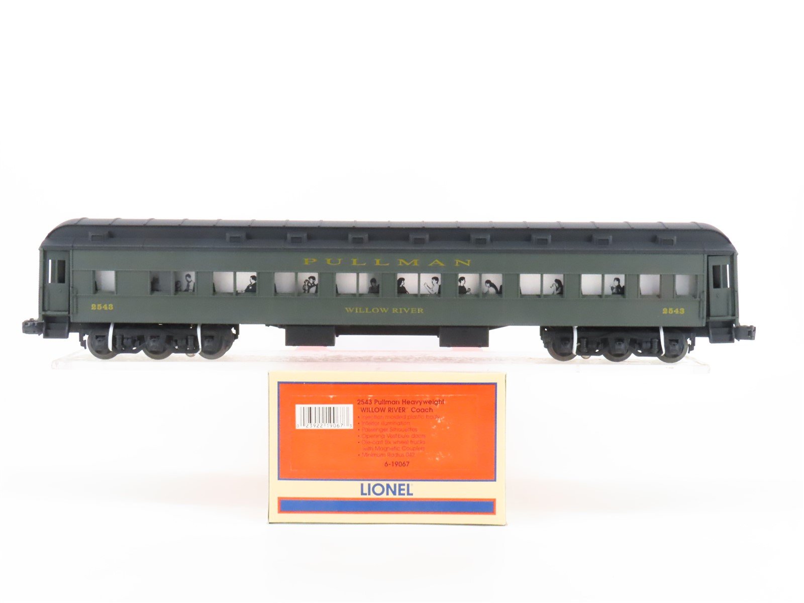 O Gauge 3-Rail Lionel 6-19067 Pullman Coach Passenger Car #2543 "Willow River"