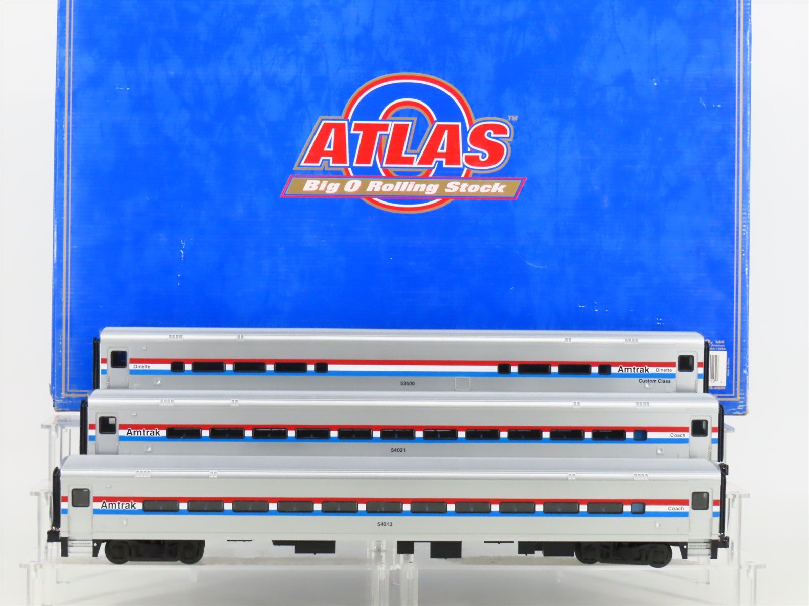 O Gauge 3-Rail Atlas Horizon 6212 AMTK Amtrak Phase III Passenger 3-Car Set