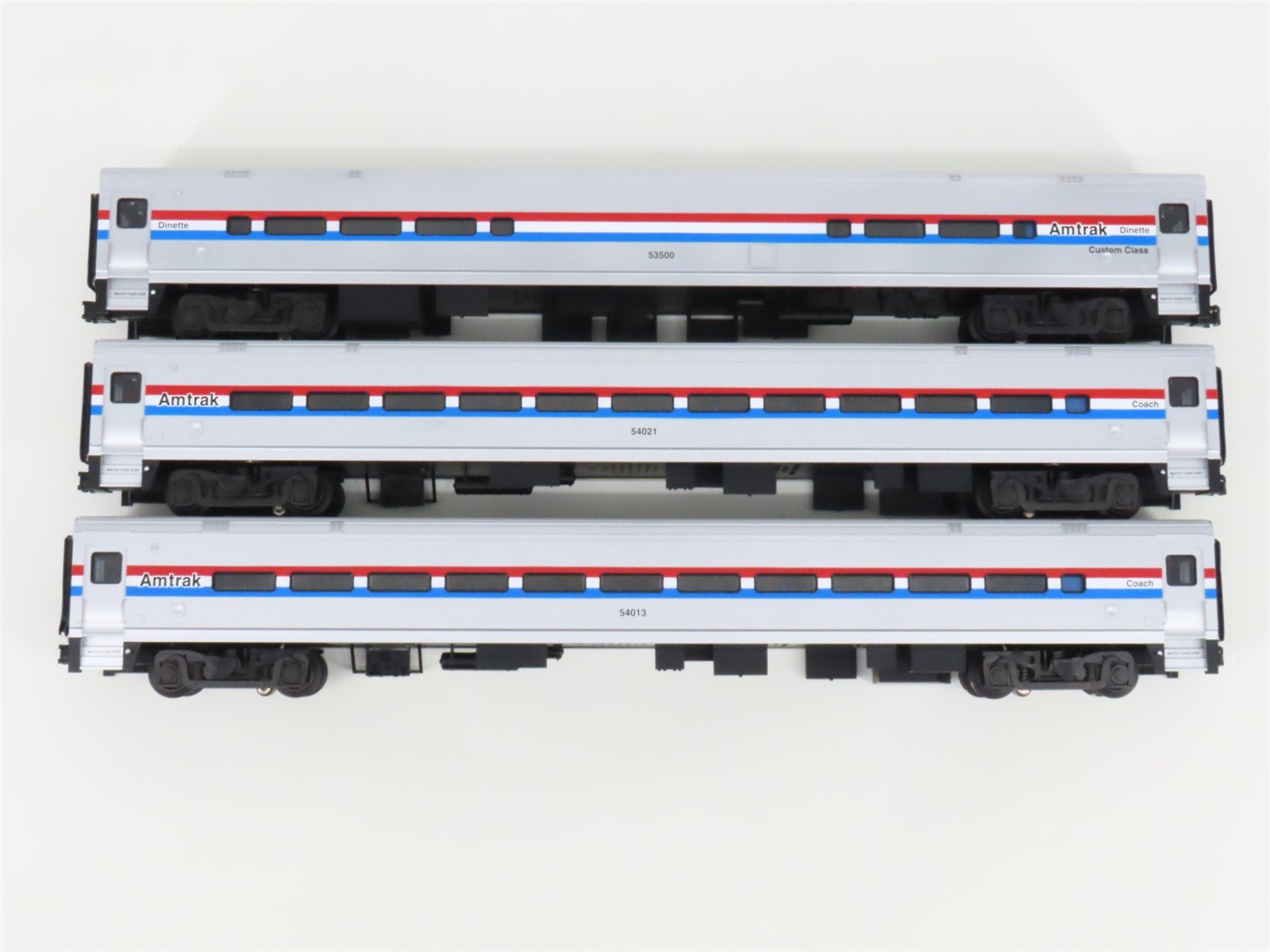 O Gauge 3-Rail Atlas Horizon 6212 AMTK Amtrak Phase III Passenger 3-Car Set