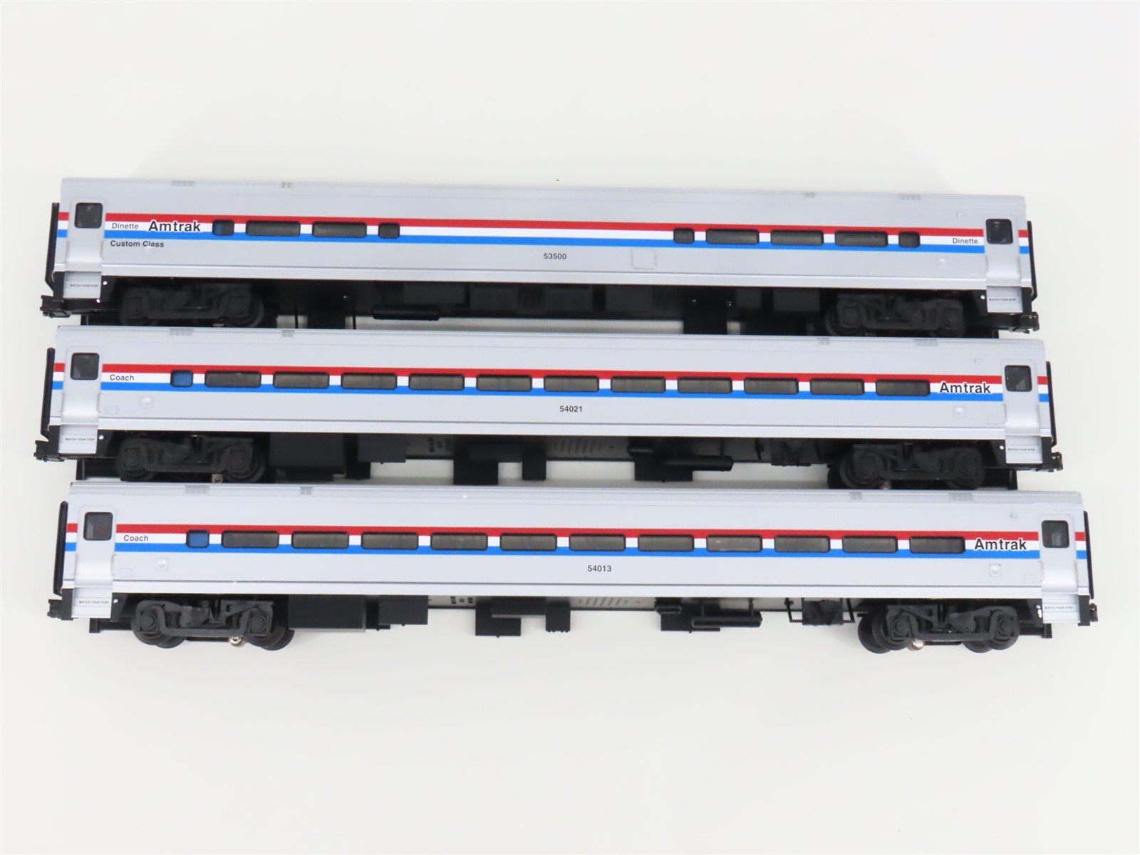 O Gauge 3-Rail Atlas Horizon 6212 AMTK Amtrak Phase III Passenger 3-Car Set
