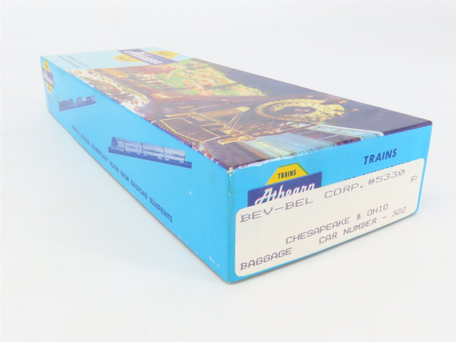 HO Scale Athearn Bev-Bel Kit 5330 C&O Chesapeake & Ohio Baggage Passenger #322