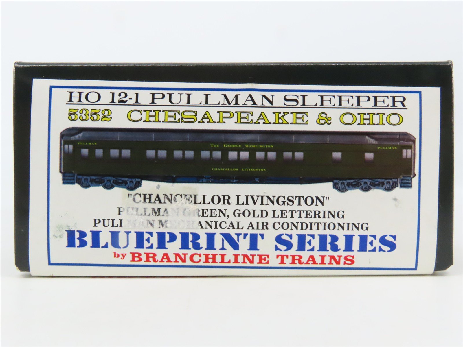 HO Branchline Blueprint Kit 5352 C&O George Washington 12-1 Sleeper Passenger