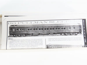 HO Branchline Blueprint Kit 5352 C&O George Washington 12-1 Sleeper Passenger