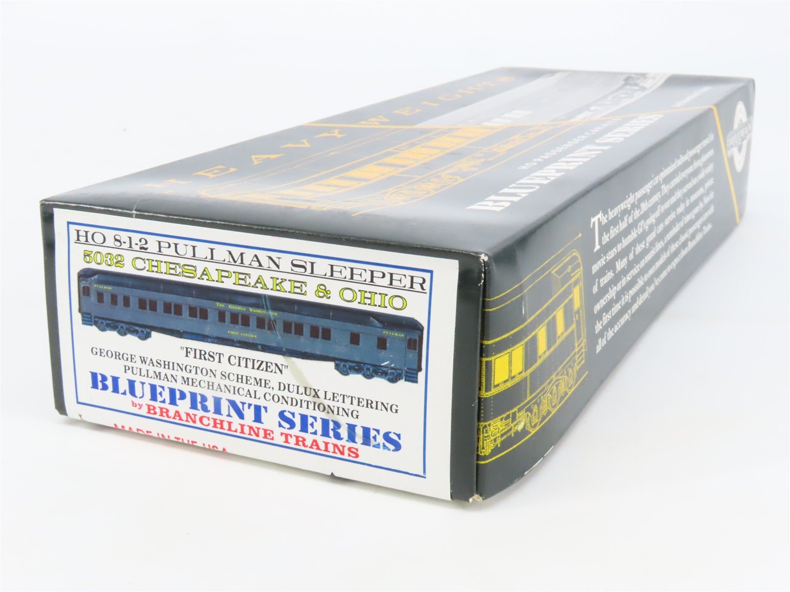 HO Branchline Blueprint Kit 5032 C&O George Washington 8-1-2 Sleeper Passenger