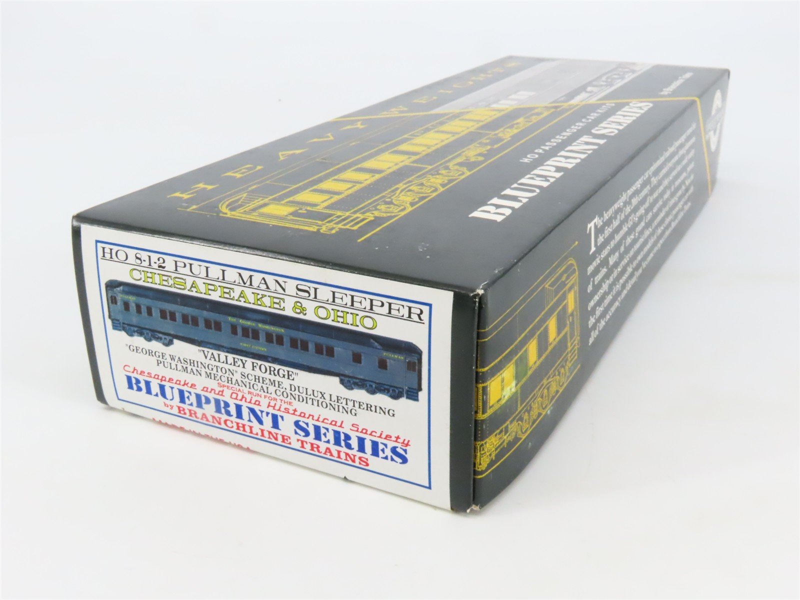 HO Branchline Blueprint Kit C&O George Washington Sleeper Passenger Valley Forge