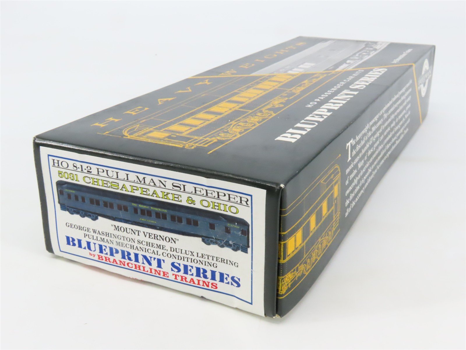 HO Branchline Blueprint Kit 5031 C&O George Washington 8-1-2 Sleeper Passenger