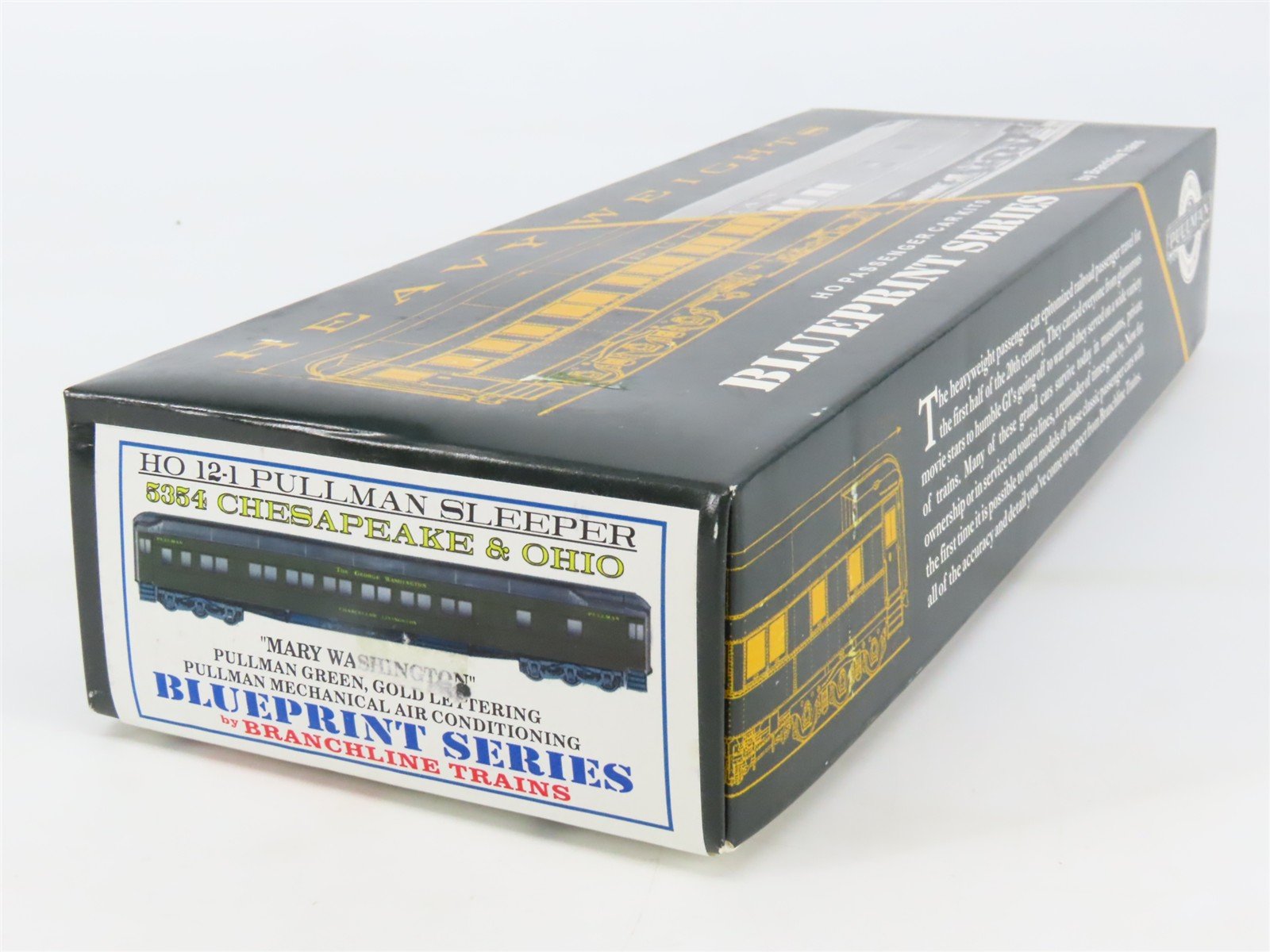 HO Branchline Blueprint Kit 5354 C&O George Washington 12-1 Sleeper Passenger