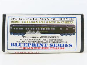 HO Branchline Blueprint Kit 5353 C&O George Washington 12-1 Sleeper Passenger
