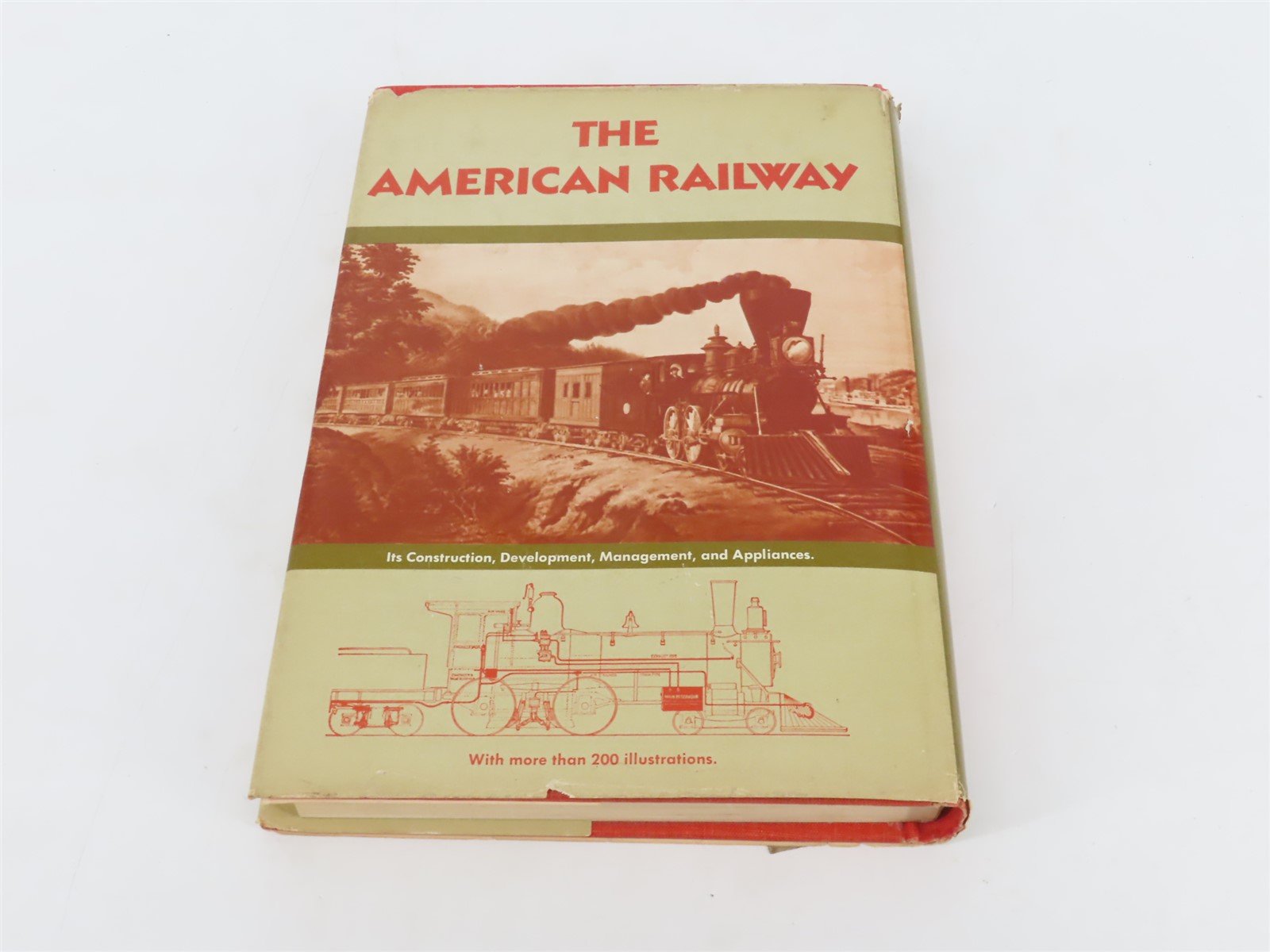 The American Railway by Thomas Curtis Clarke & More Â©1976 Hardcover Book