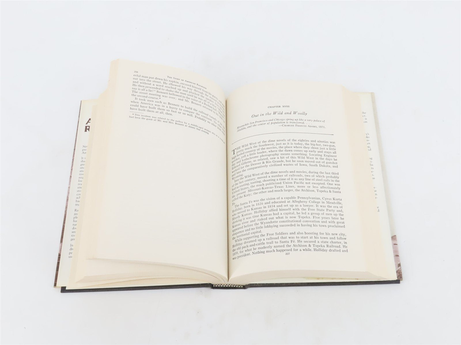 The Story of American Railroads by Stewart H. Holbrook Â©1947 Hardcover Book
