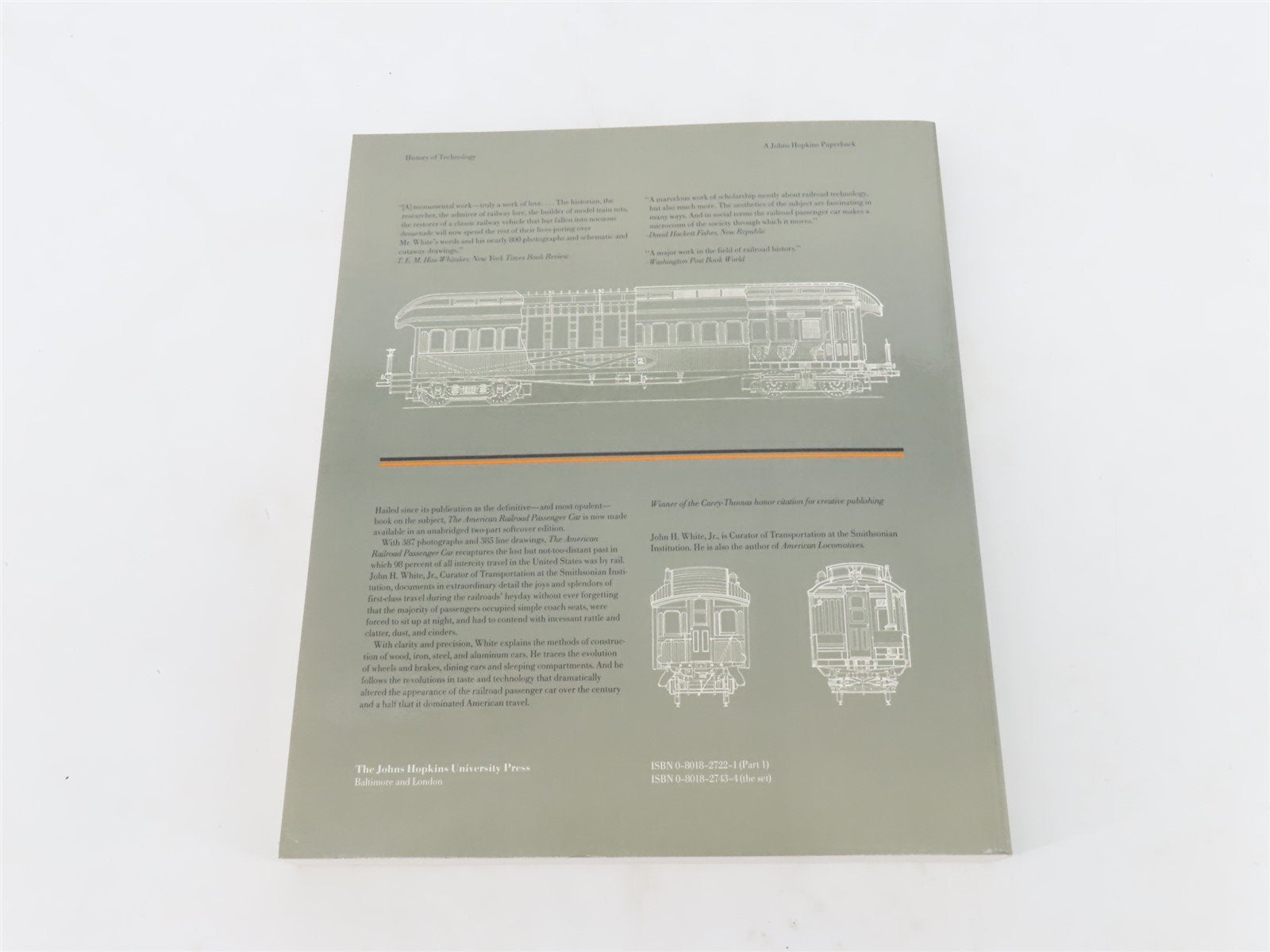 The American Railroad Passenger Car Part 1 by John H. White, Jr. Â©1978 SC Book