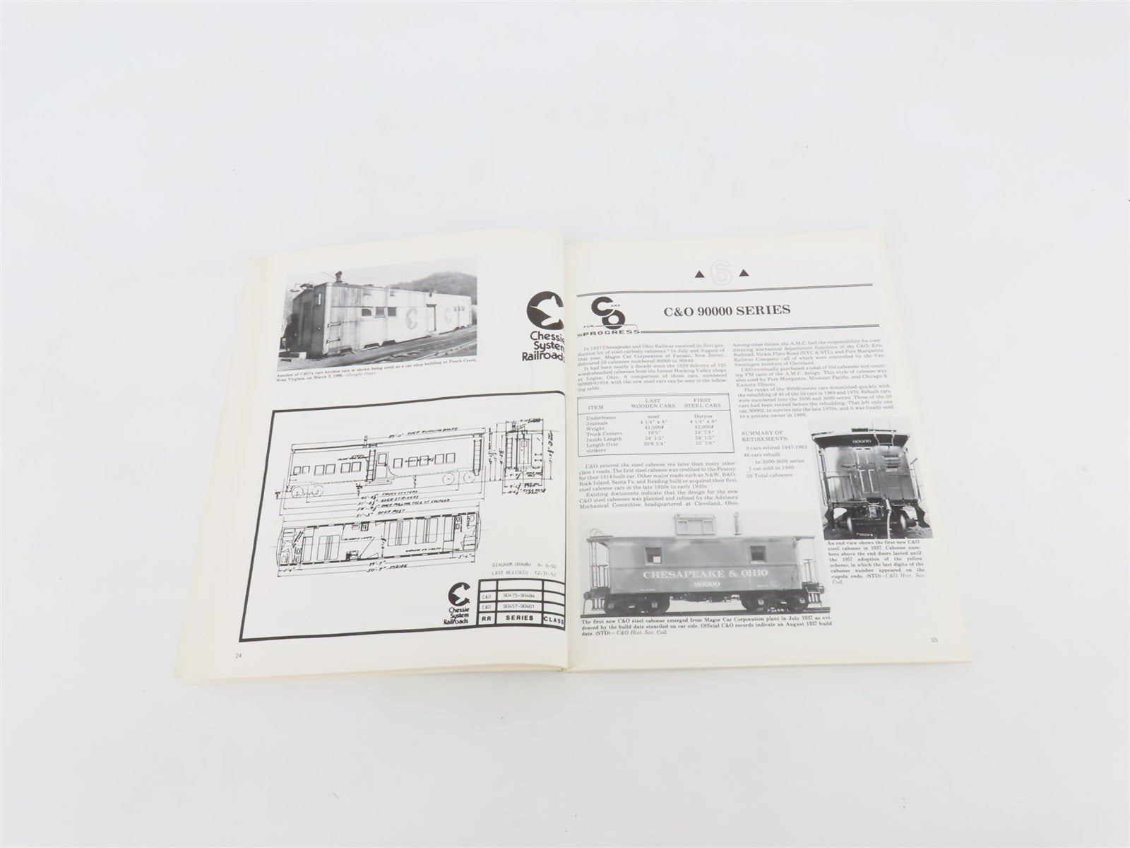 Steel Cabooses of the Chesapeake & Ohio 1937-1987 by Dwight Jones Â©1987 SC Book