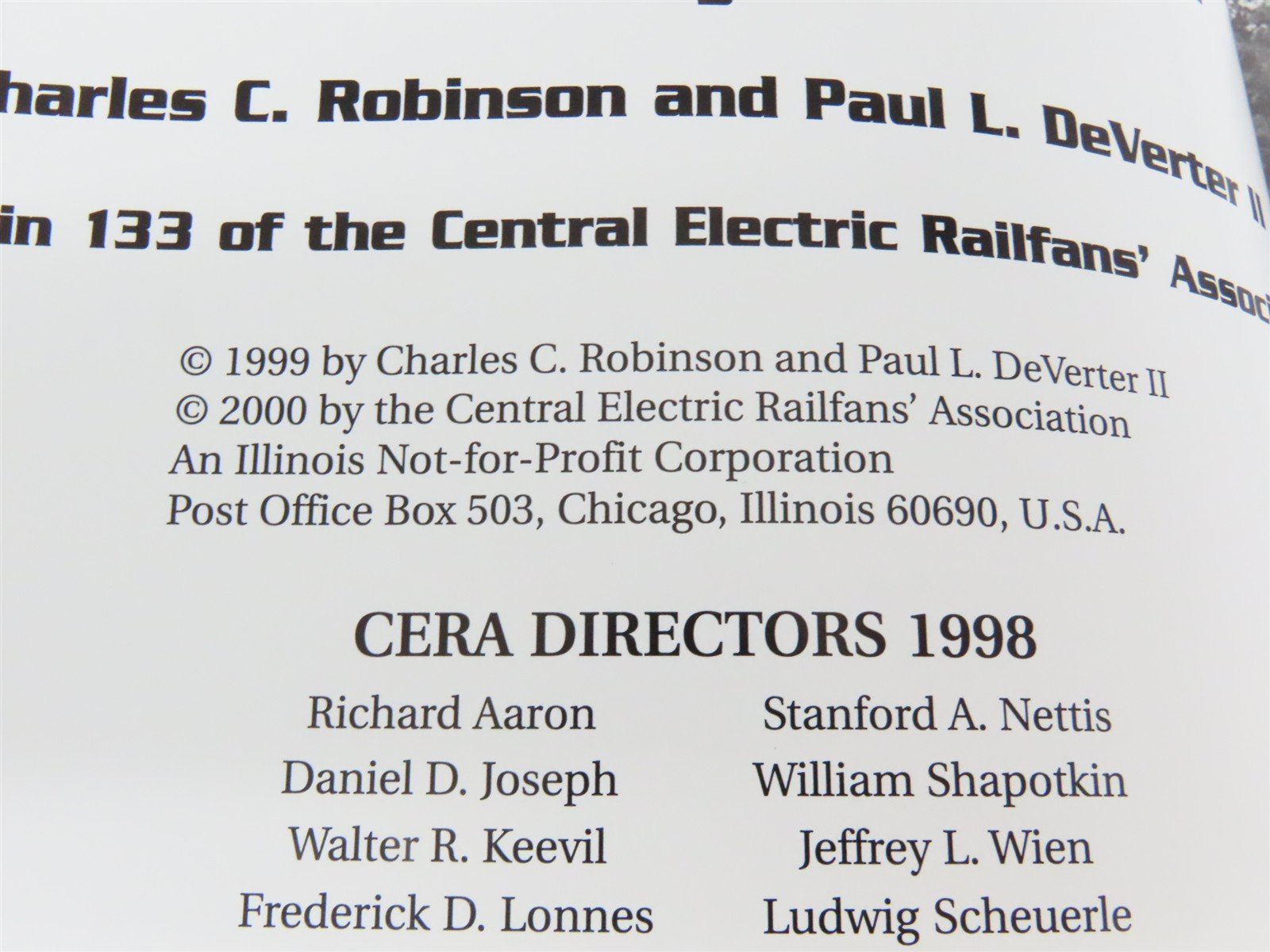 Houston North Shore Railway by Robinson & DeVerter Â©2000 HC Book