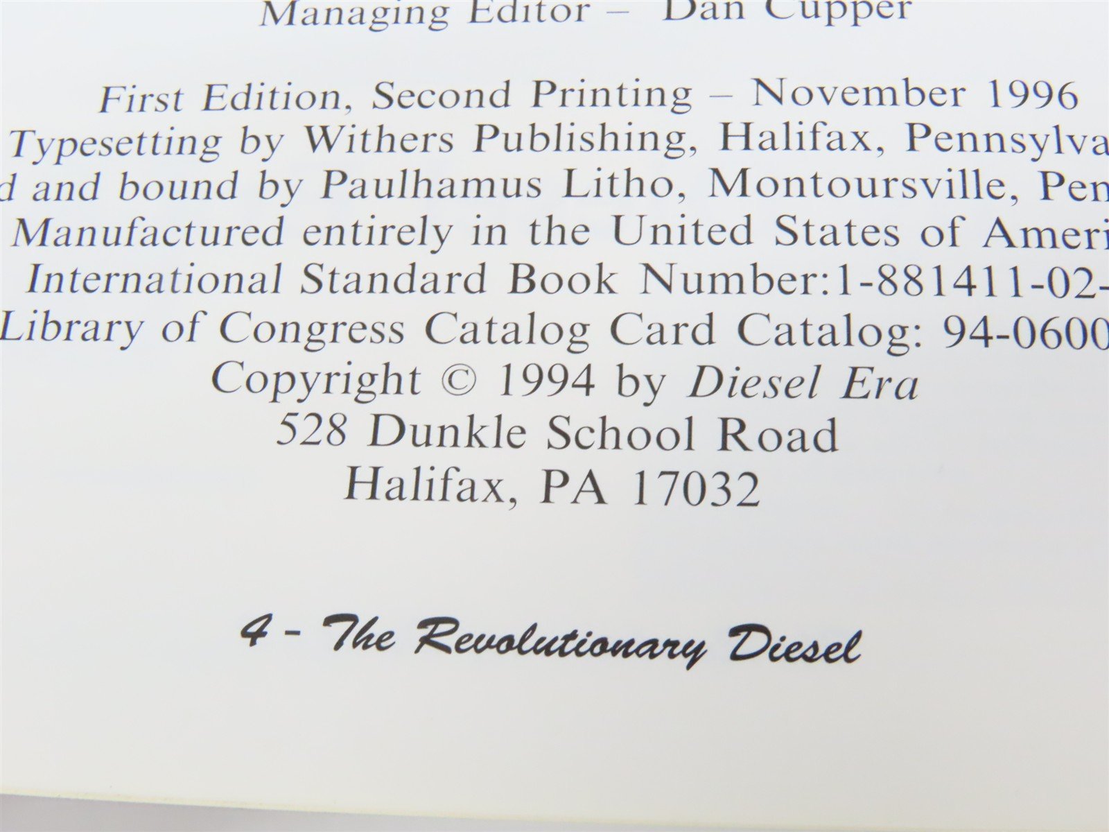 The Revolutionary Diesel: EMC's FT by Diesel Era Â©1994 SC Book