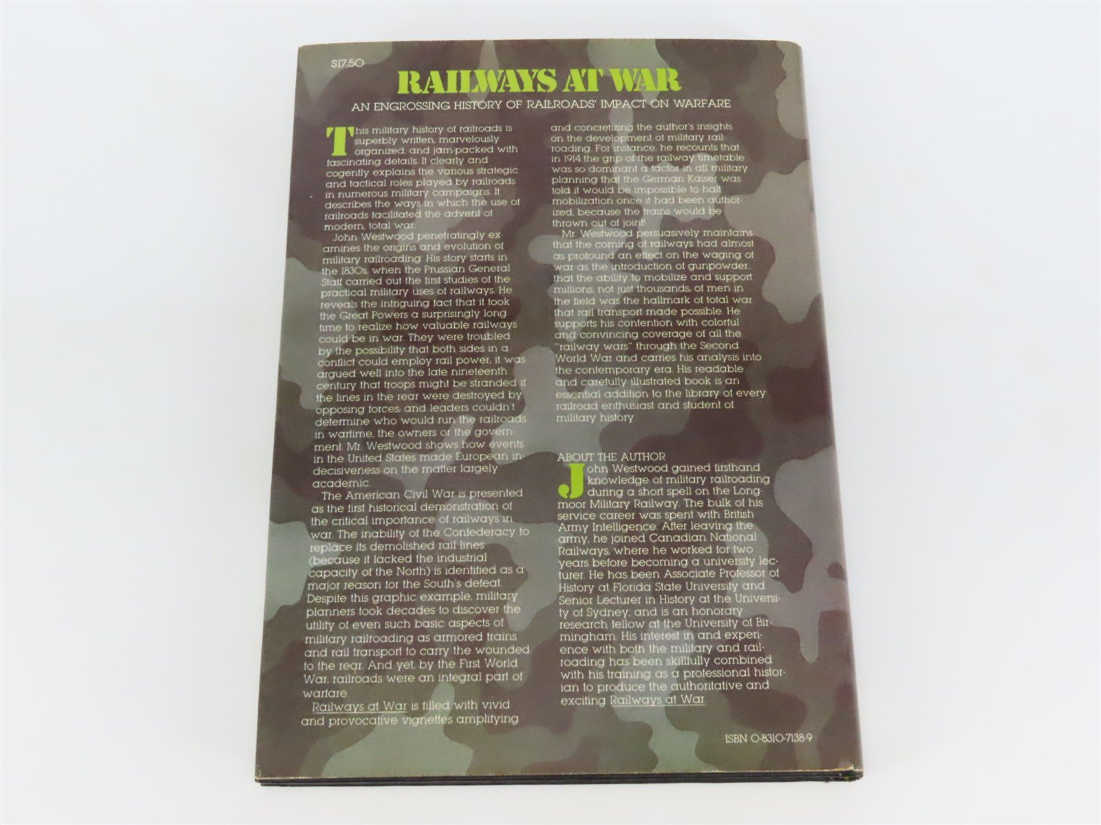 Railways at War by John Westwood Â©1981 HC Book