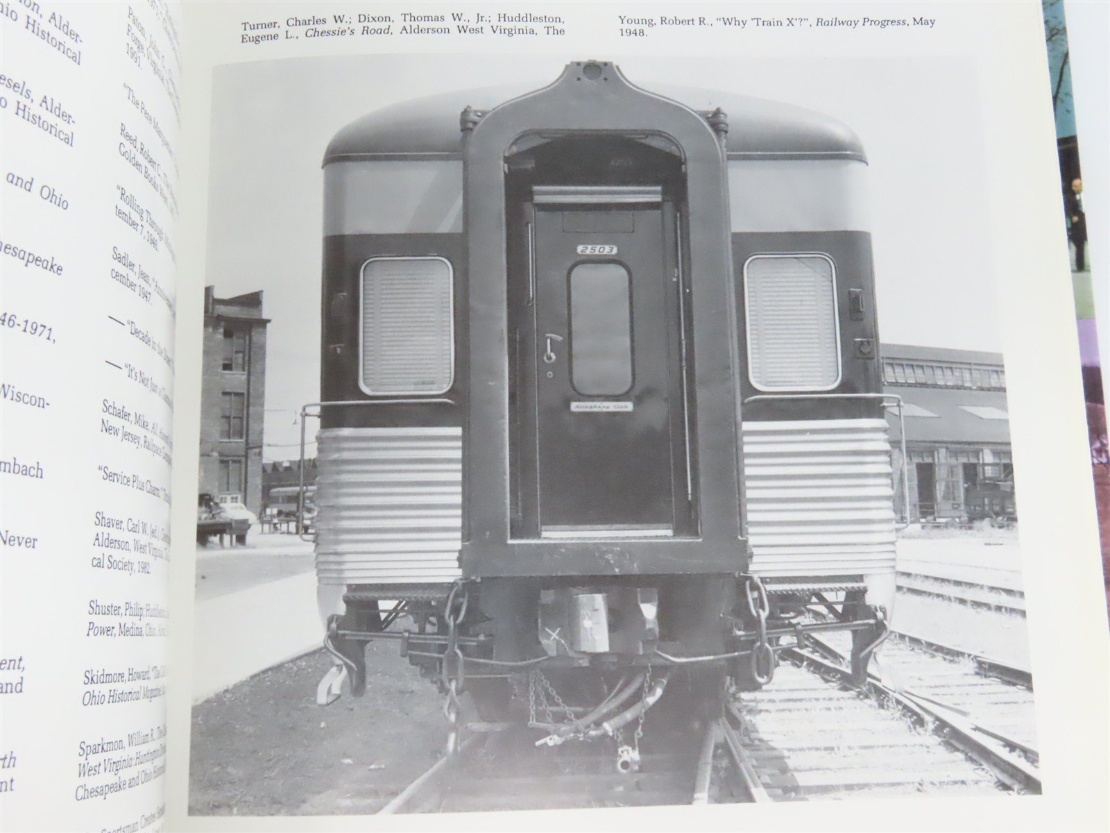 C&O Streamliners - Second to None Vol. 1: The Cars by Millard Â©1994 HC Book