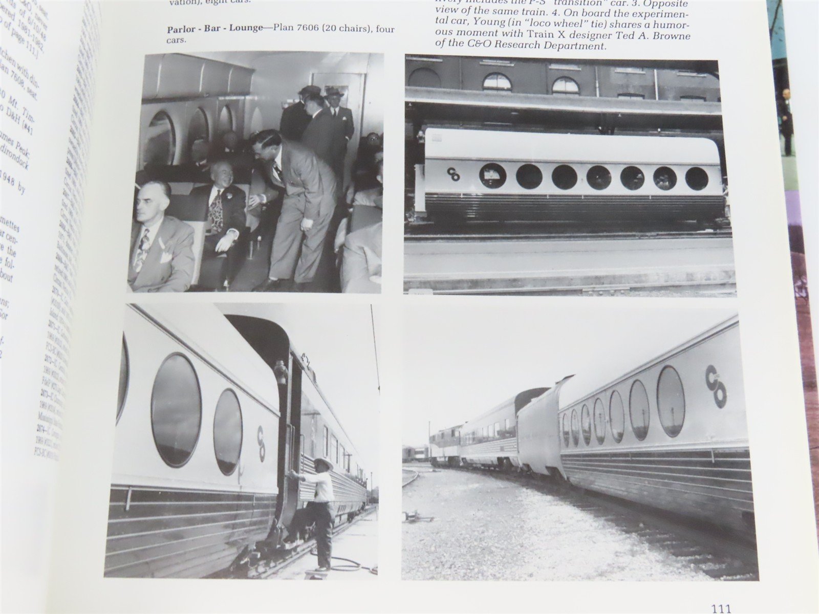 C&O Streamliners - Second to None Vol. 1: The Cars by Millard Â©1994 HC Book