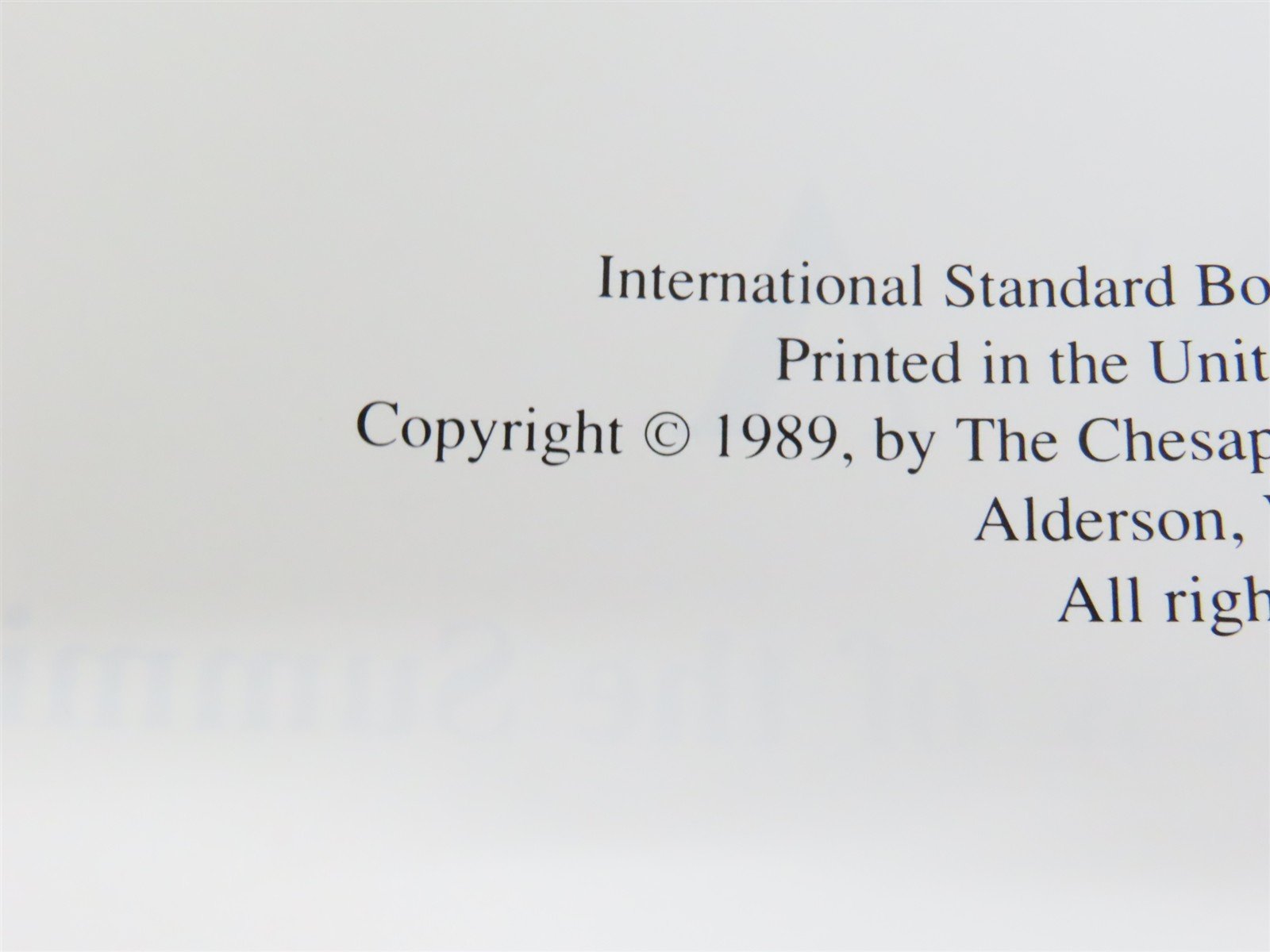 Alleghany With an A by John C. Paton Â©1989 SC Booklet