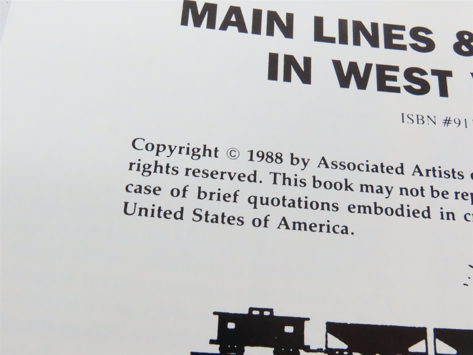 C&O Main Lines & Mine Runs in West Virginia by Dixon Â©1988 SC Booklet