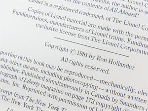 All Aboard! by Ron Hollander Â©1981 SC Book