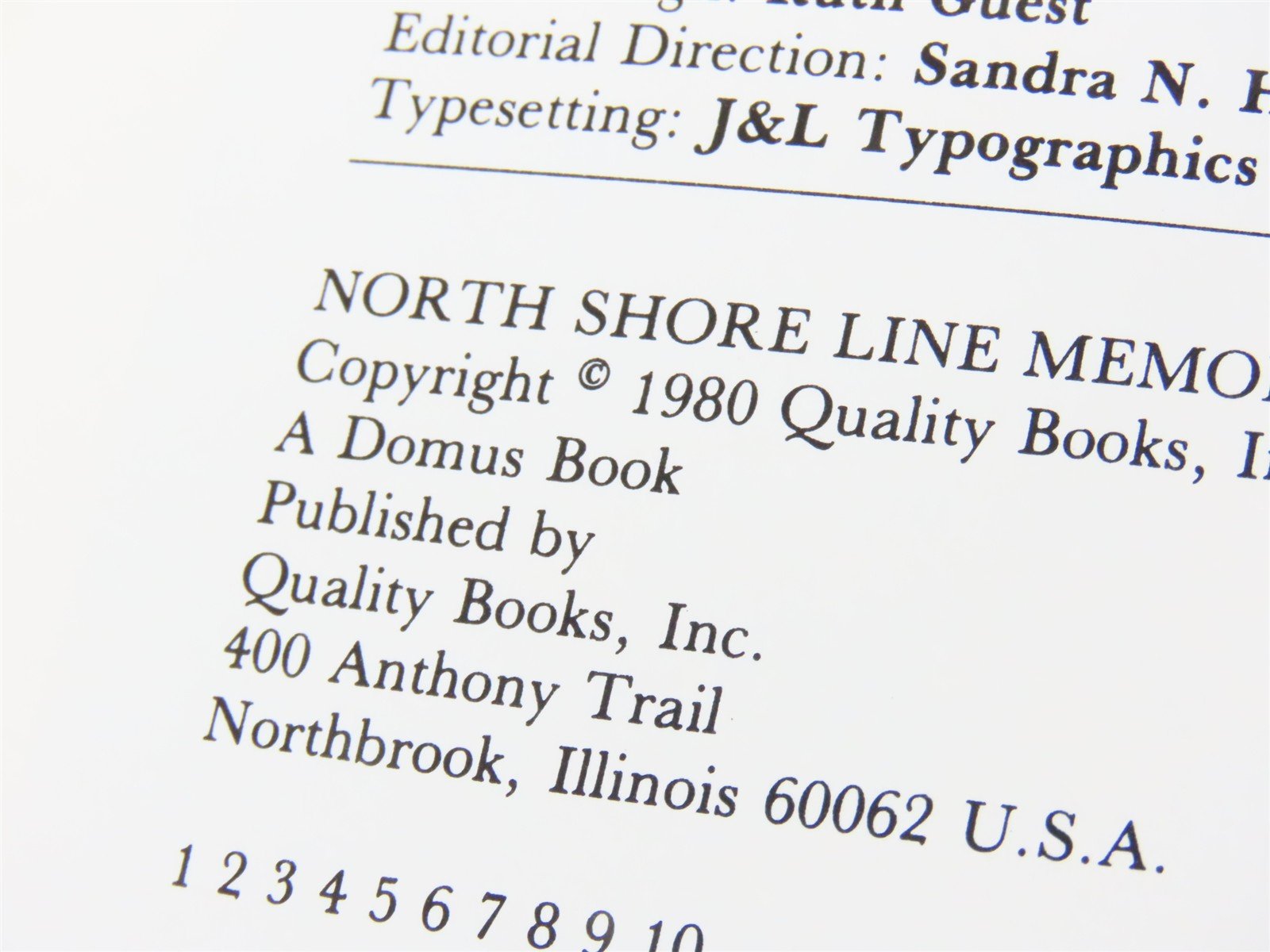 North Shore Line Memories by George V. Campbell Â©1980 HC Book