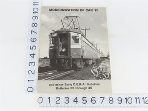 Modernization of Car 13 & Other Early CERA Bulletins 35-45 Â©1984 SC Booklet
