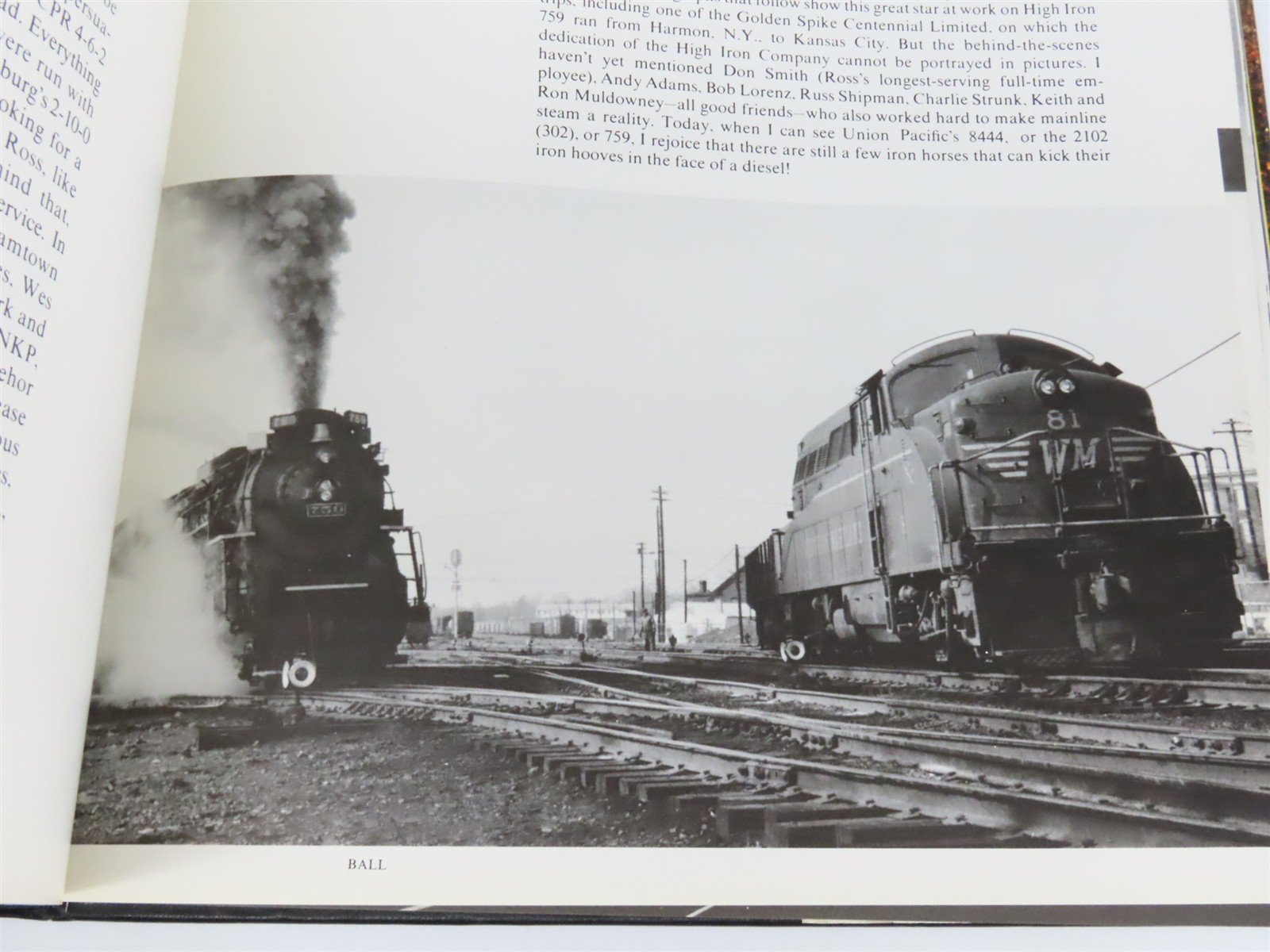 Railroads - An American Journey by Don Ball, Jr. Â©1985 Reprint HC Book