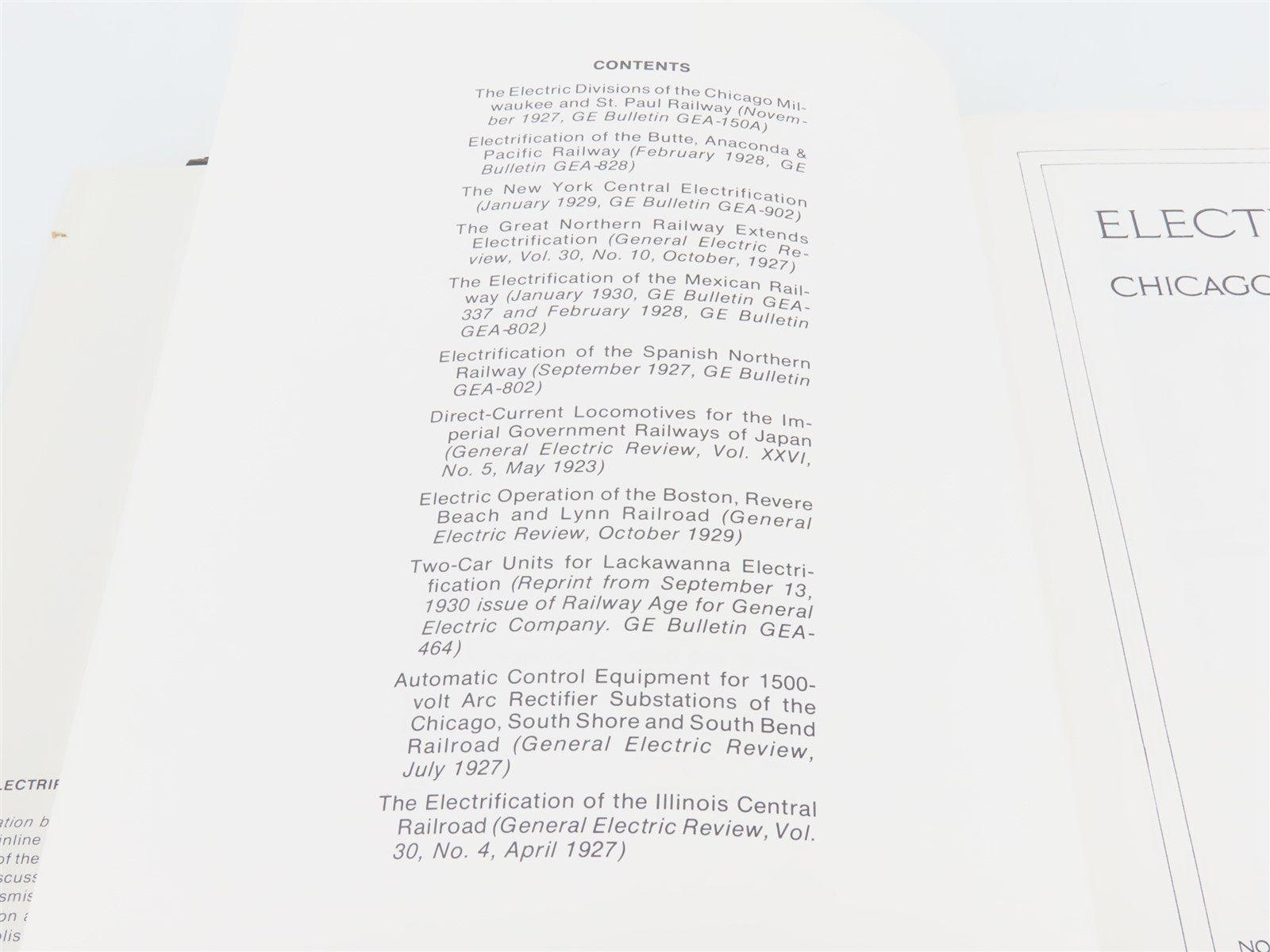 Electrification by GE - CERA Bulletin 116 Â©1976 HC Book