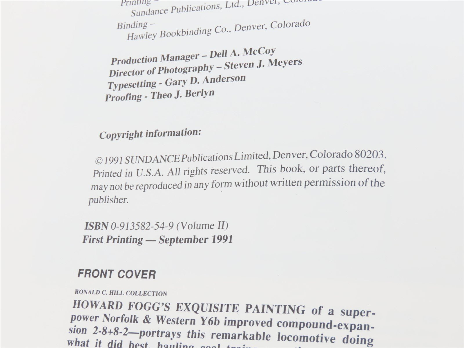 Articulated Steam Locomotives Vol. 2 by Robert A. LeMassena Â©1991 HC Book