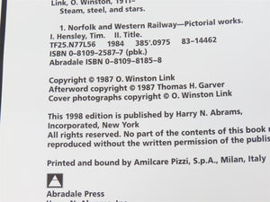 Steam, Steel & Stars by O. Winston Link Â©1987 HC Book