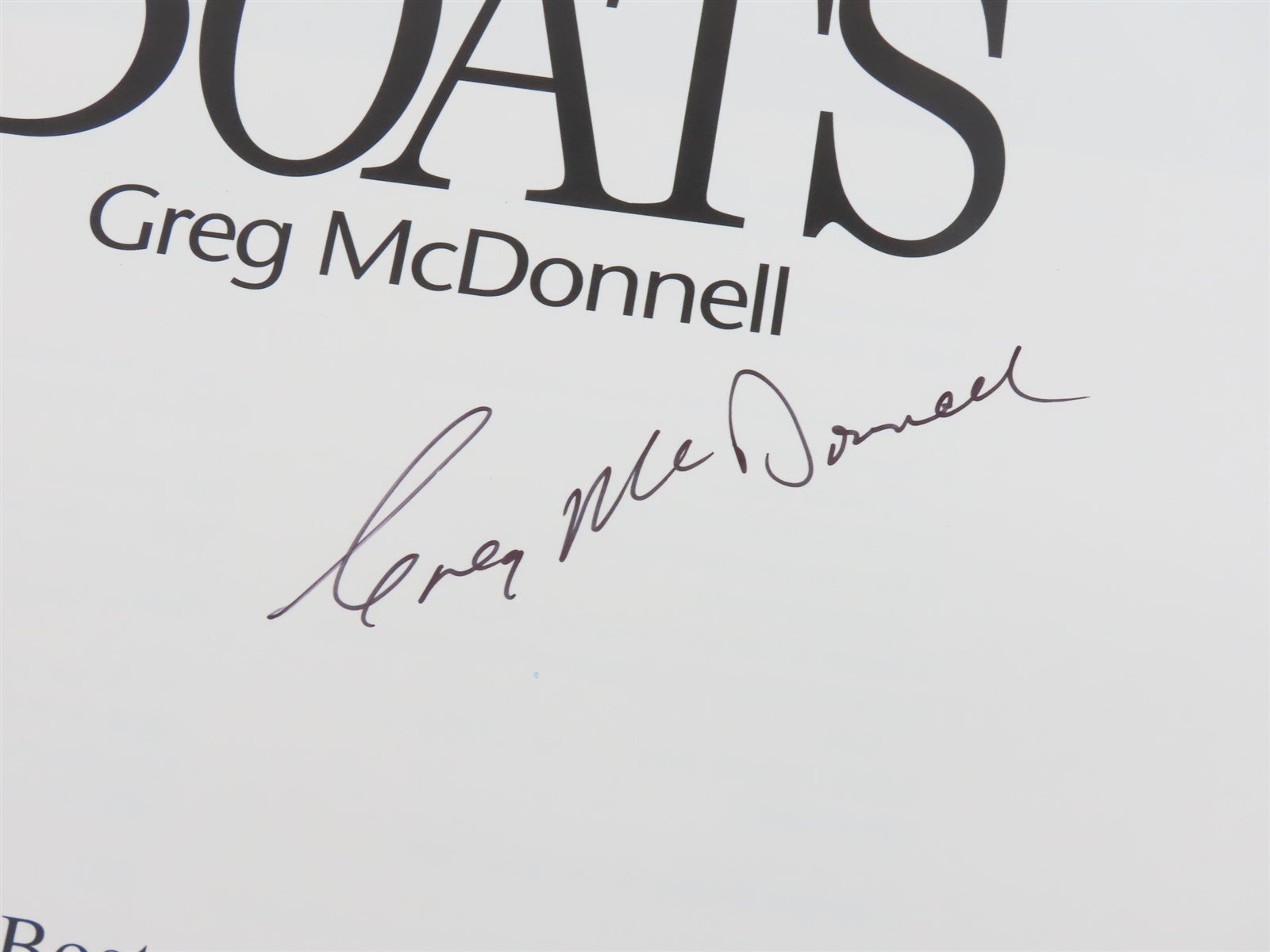U-Boats by Greg McDonnell Â©1994 HC Book - SIGNED