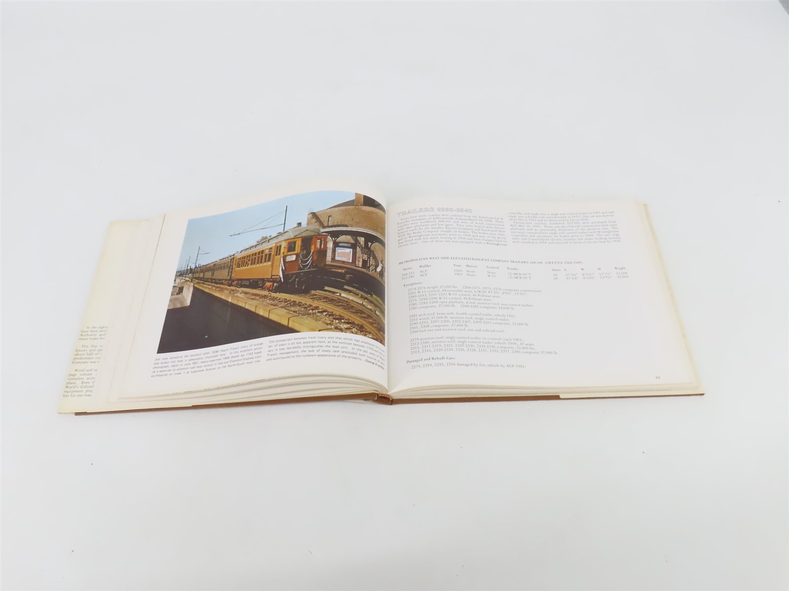 Chicago's Rapid Transit Vol. 1: Rolling Stock / 1892-1947 Â©1973 HC Book