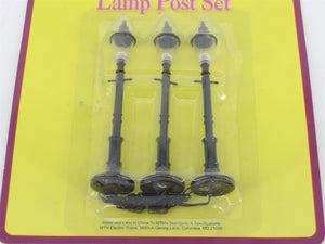O Scale MTH Rail King 30-1078 Die-Cast Main Street Lamp 3-Pack